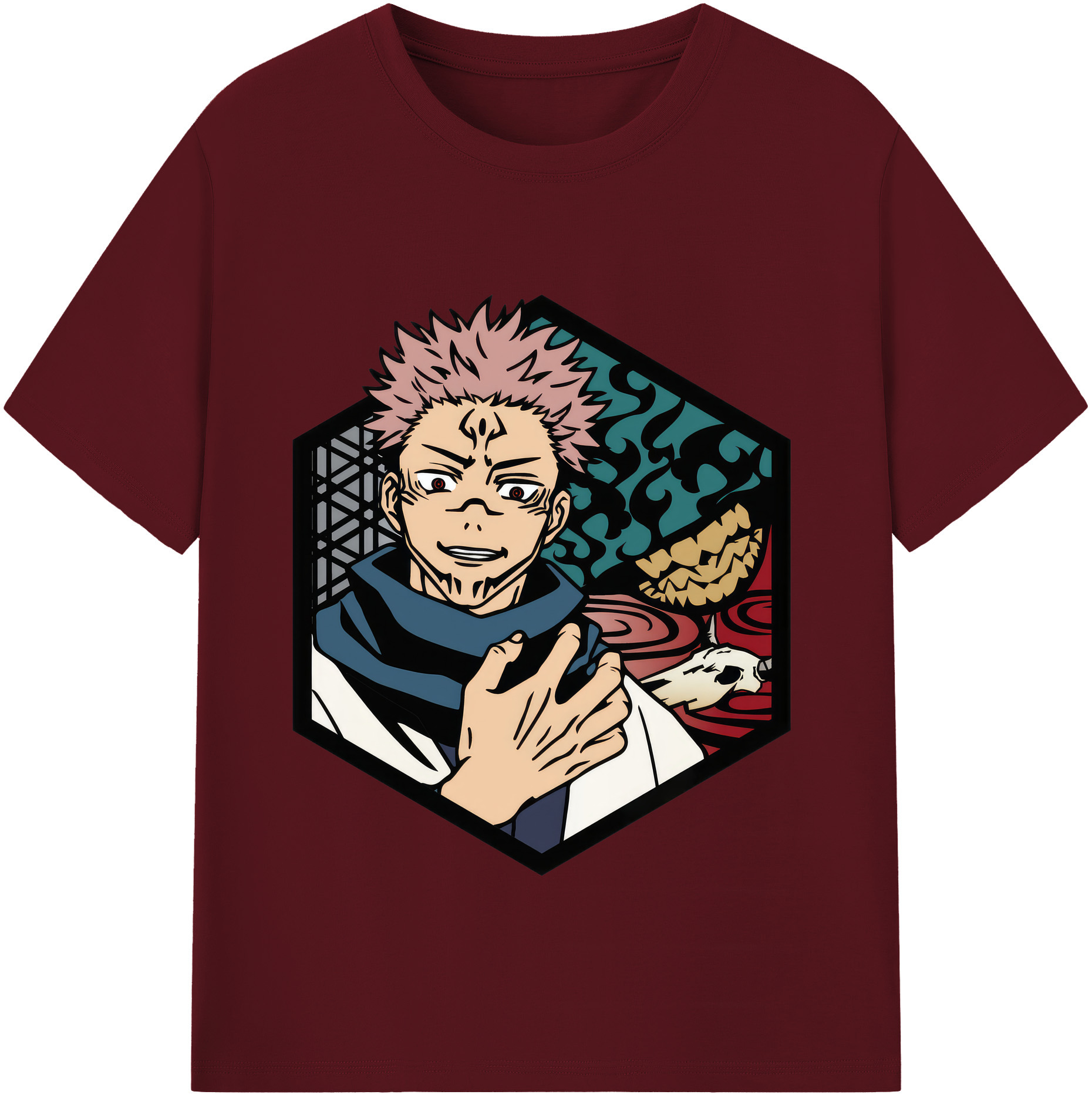 （画像用） 呪術廻戦 Jujutsu Kaisen 綿100％半袖Tシャツ（フロントプリント）